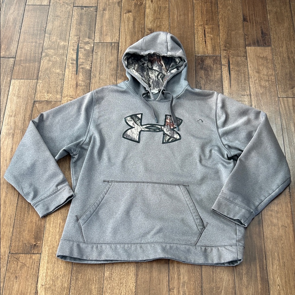 Under Armour Charcoal Men’s Hoodie with Camo Logo